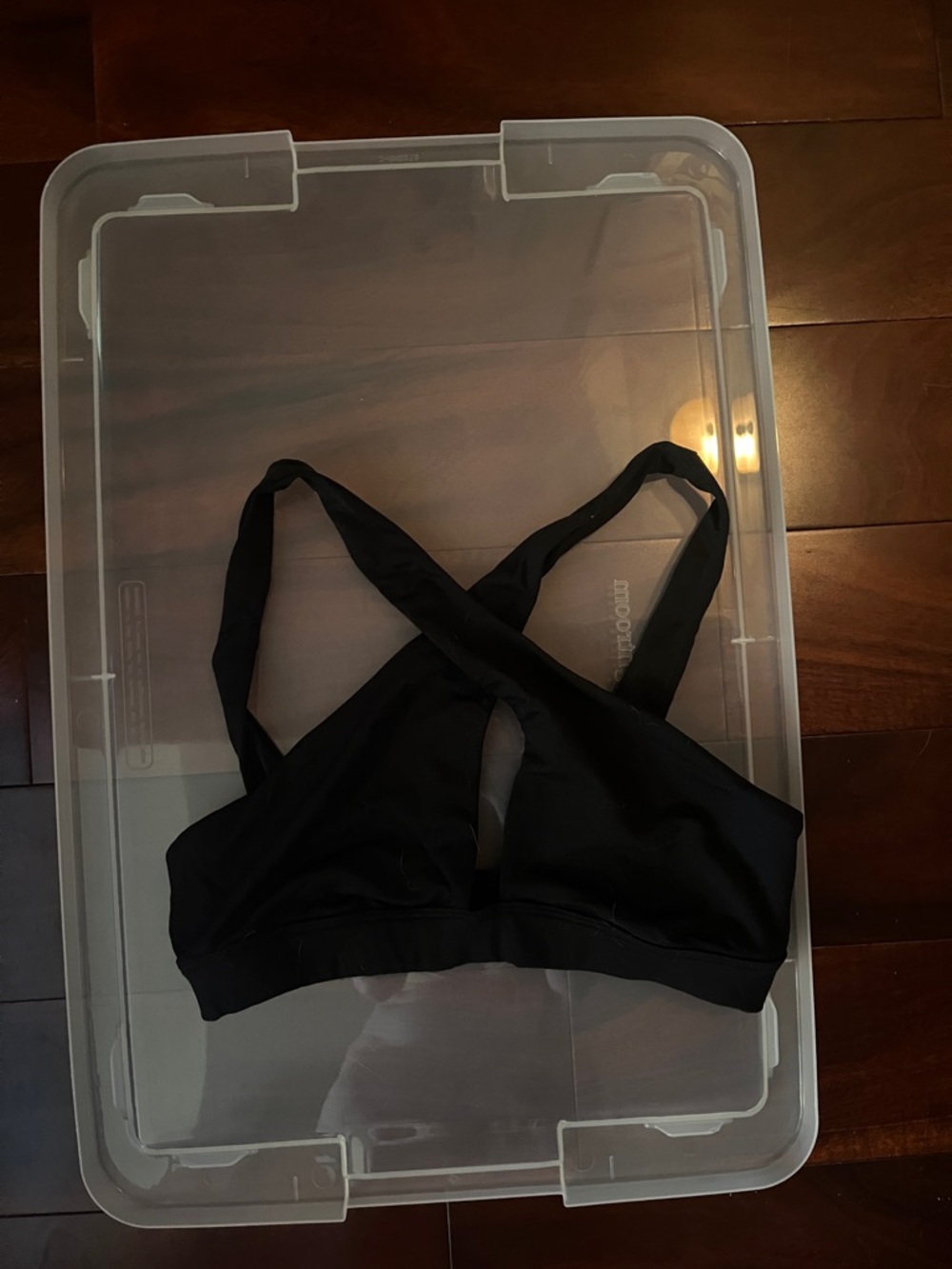 ALO YOGA BLACK Cross-Back Wireless Bralette M